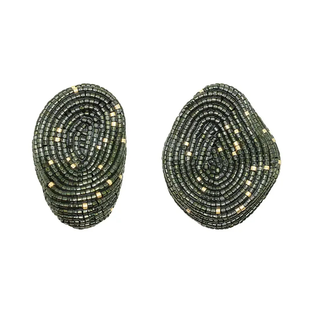 NULLI EARRINGS- OLIVE