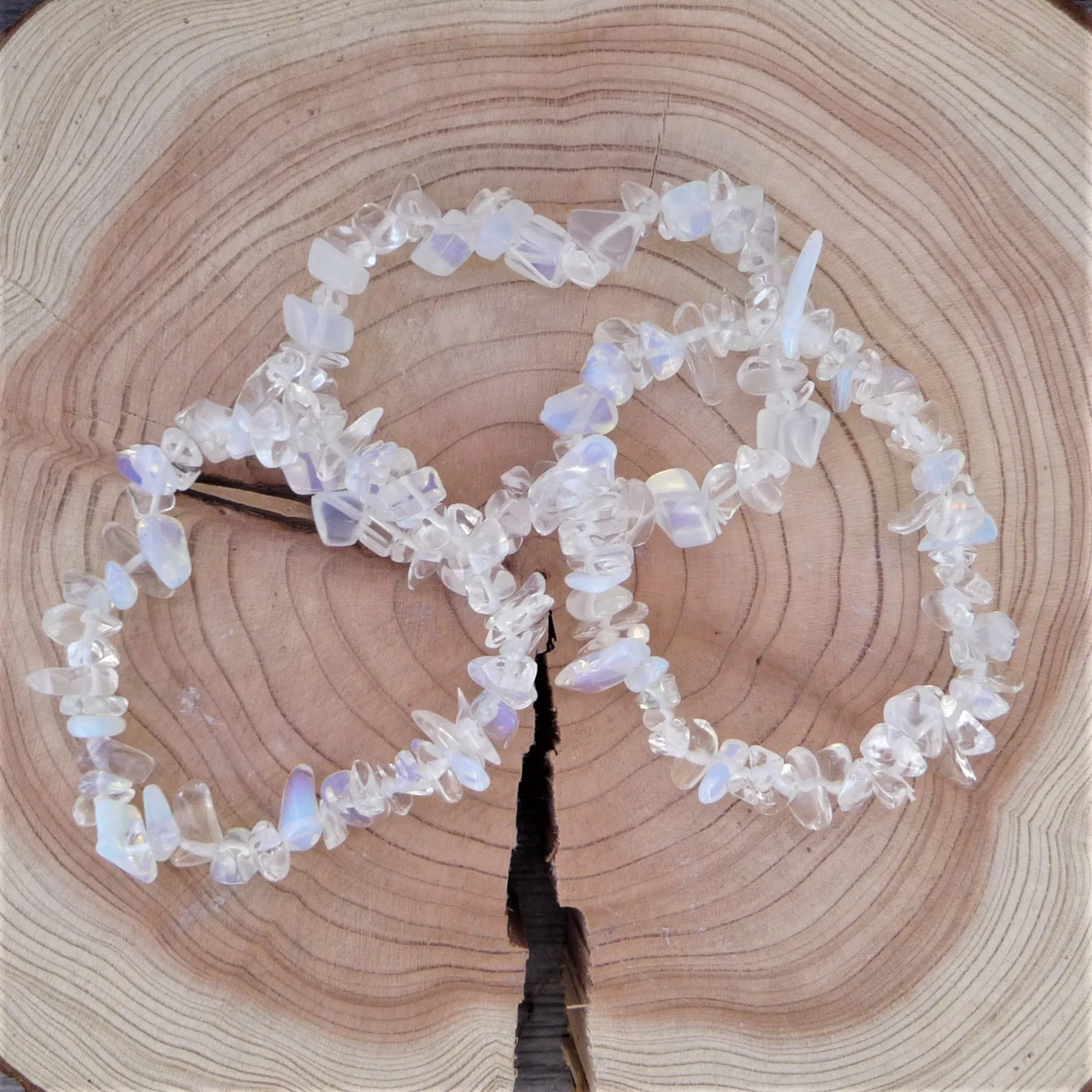 Opalite - Gemstone Chip Bracelet