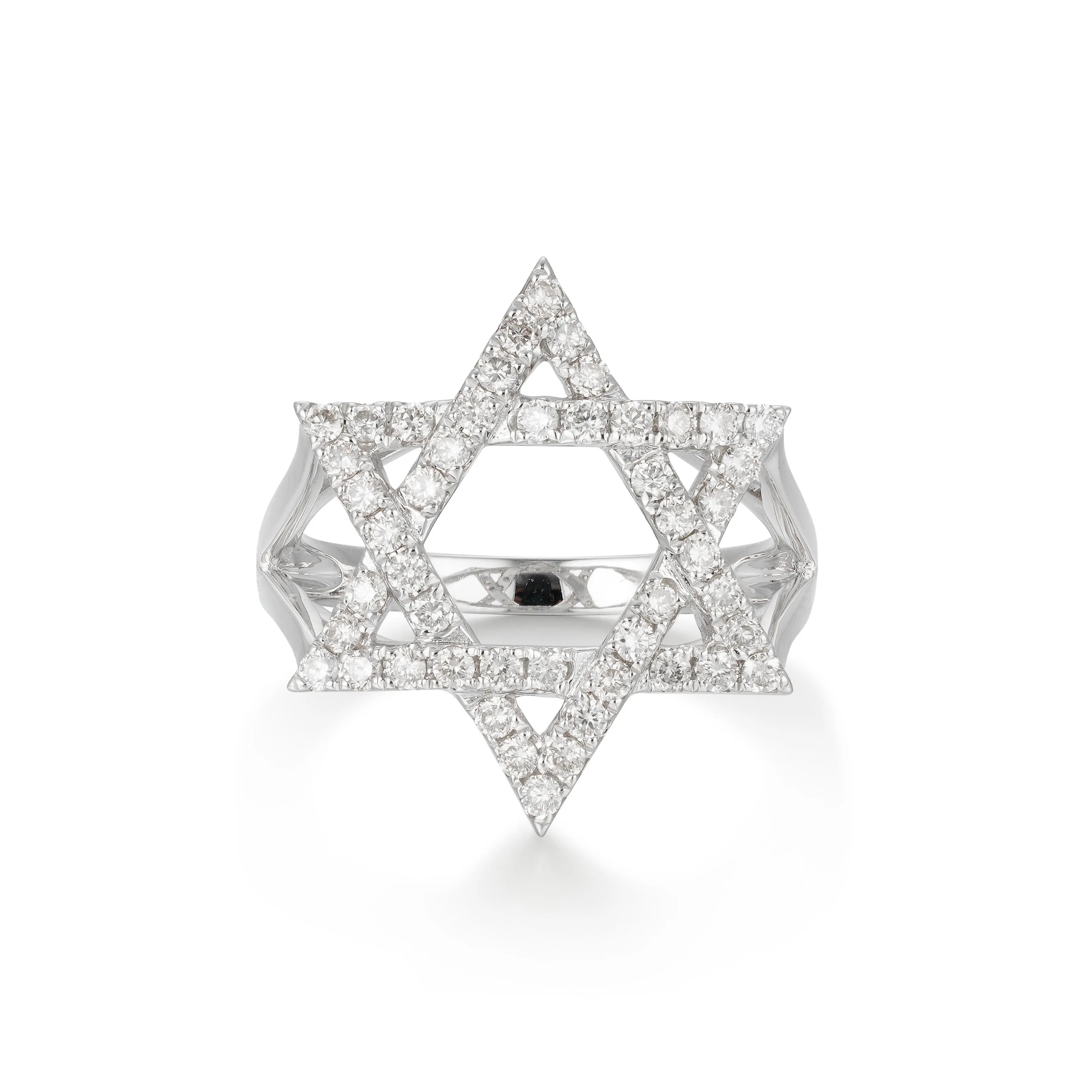 Orchid Gems Star of David Diamond Ring