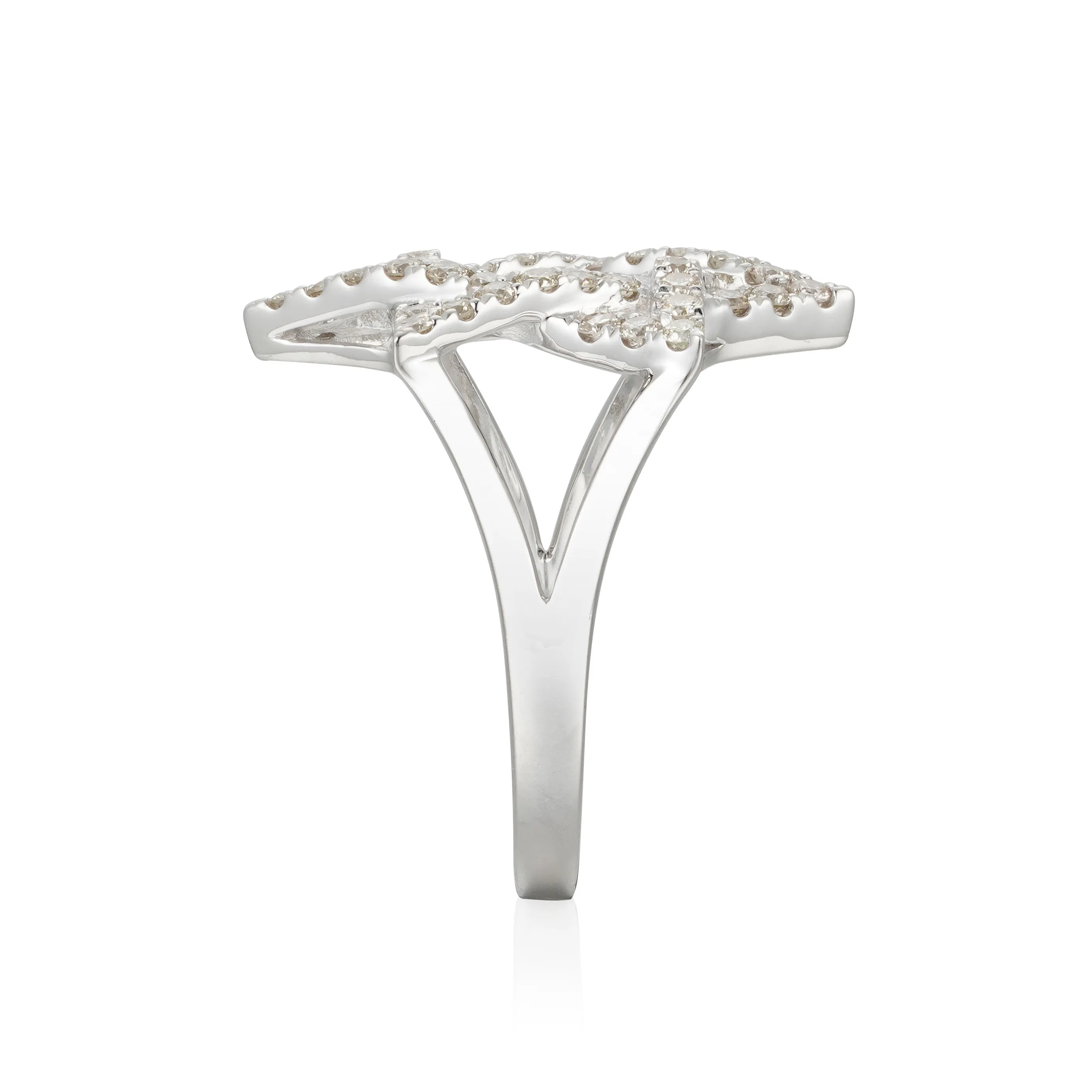 Orchid Gems Star of David Diamond Ring