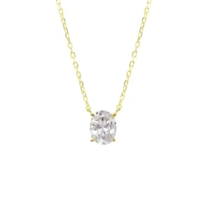Oval Gold Necklace