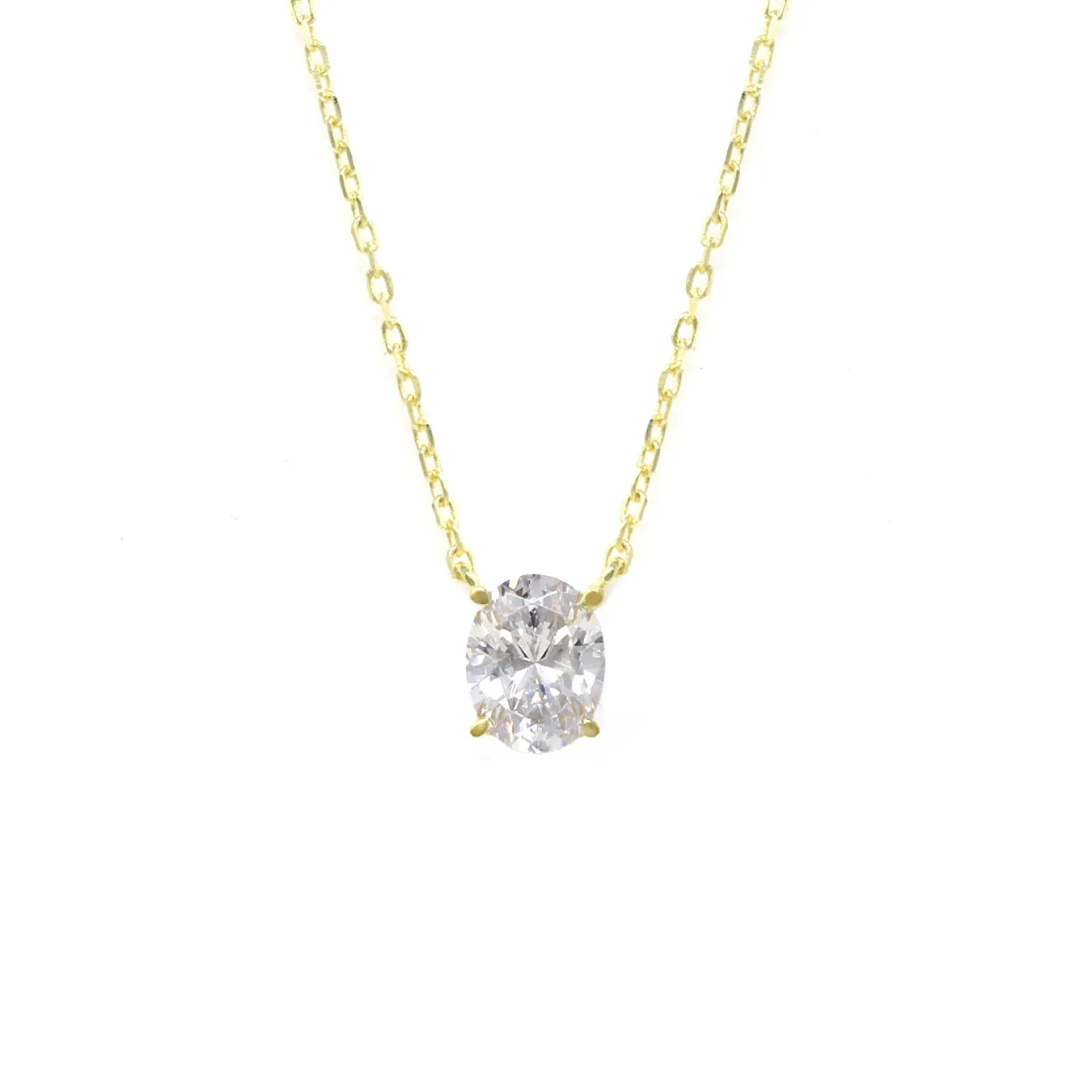 Oval Gold Necklace