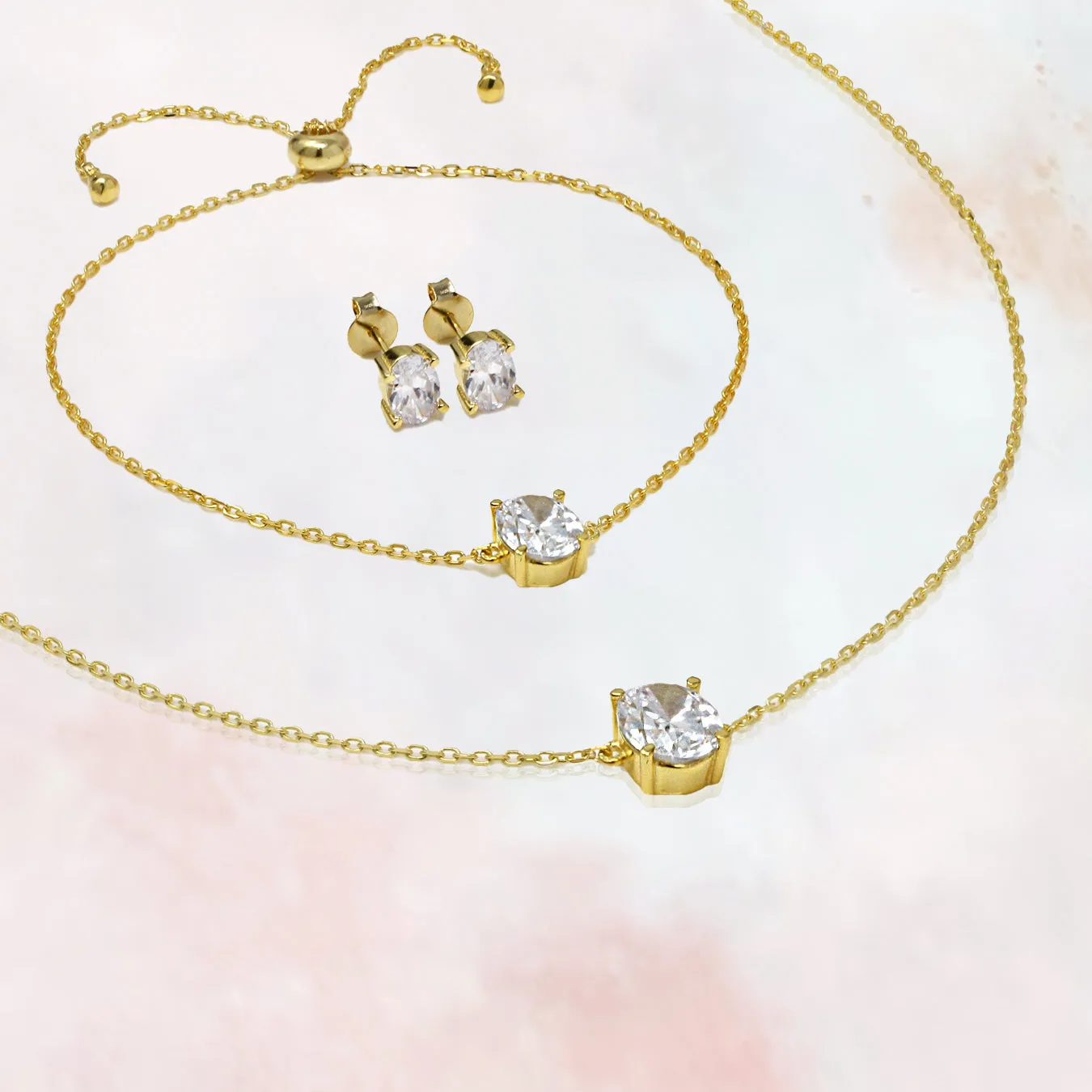 Oval Gold Necklace