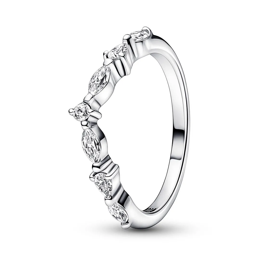 Pandora Timeless Wish Sparkling Alternating Ring