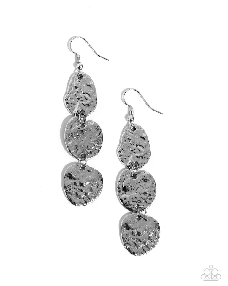Paparazzi Earring ~ Ancient Archive - Silver