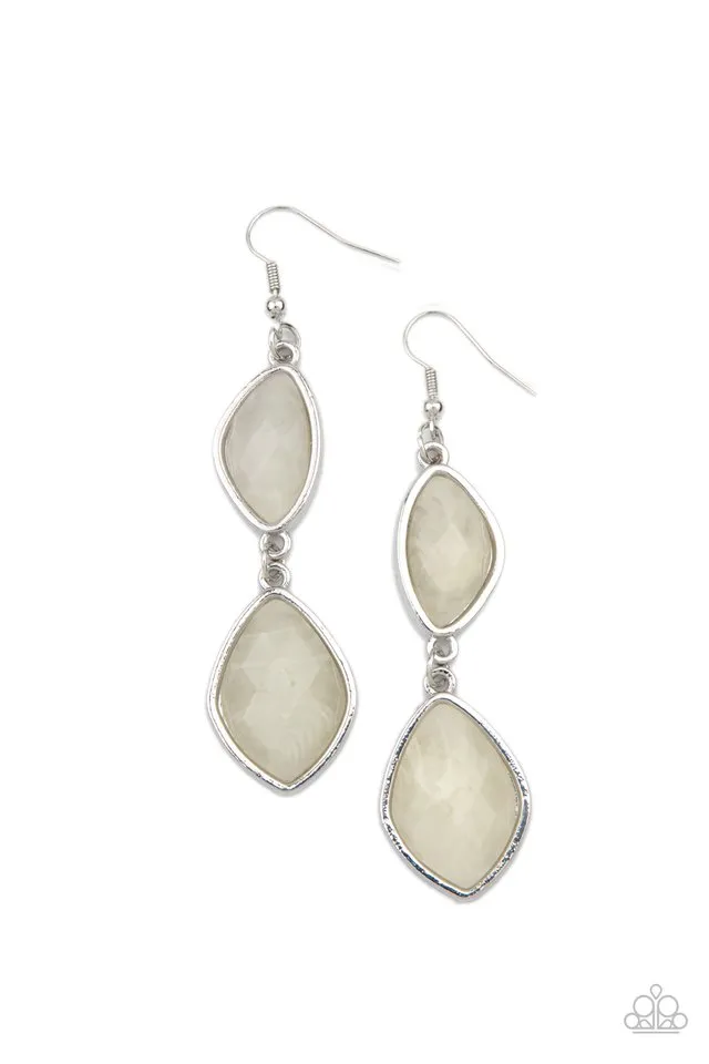 Paparazzi Earring ~ The Oracle Has Spoken - White