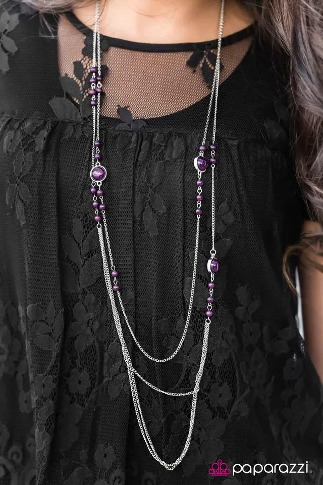 Paparazzi Necklace ~ Wide Open Skies - Purple