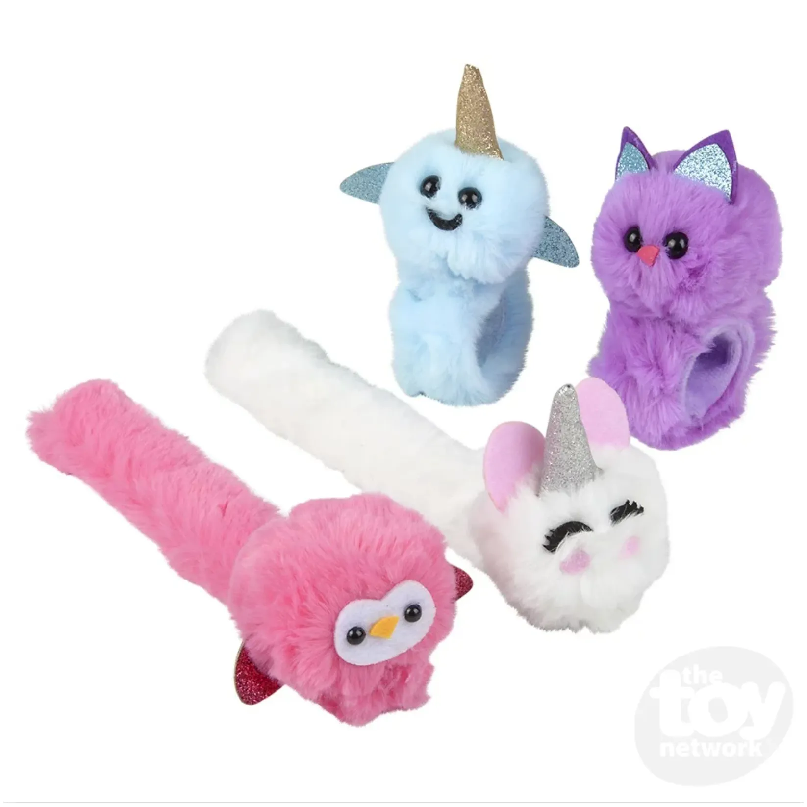 Plush Animal Slap Bracelets 8"- One random pick- one per order