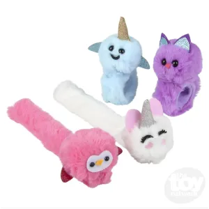 Plush Animal Slap Bracelets 8"- One random pick- one per order