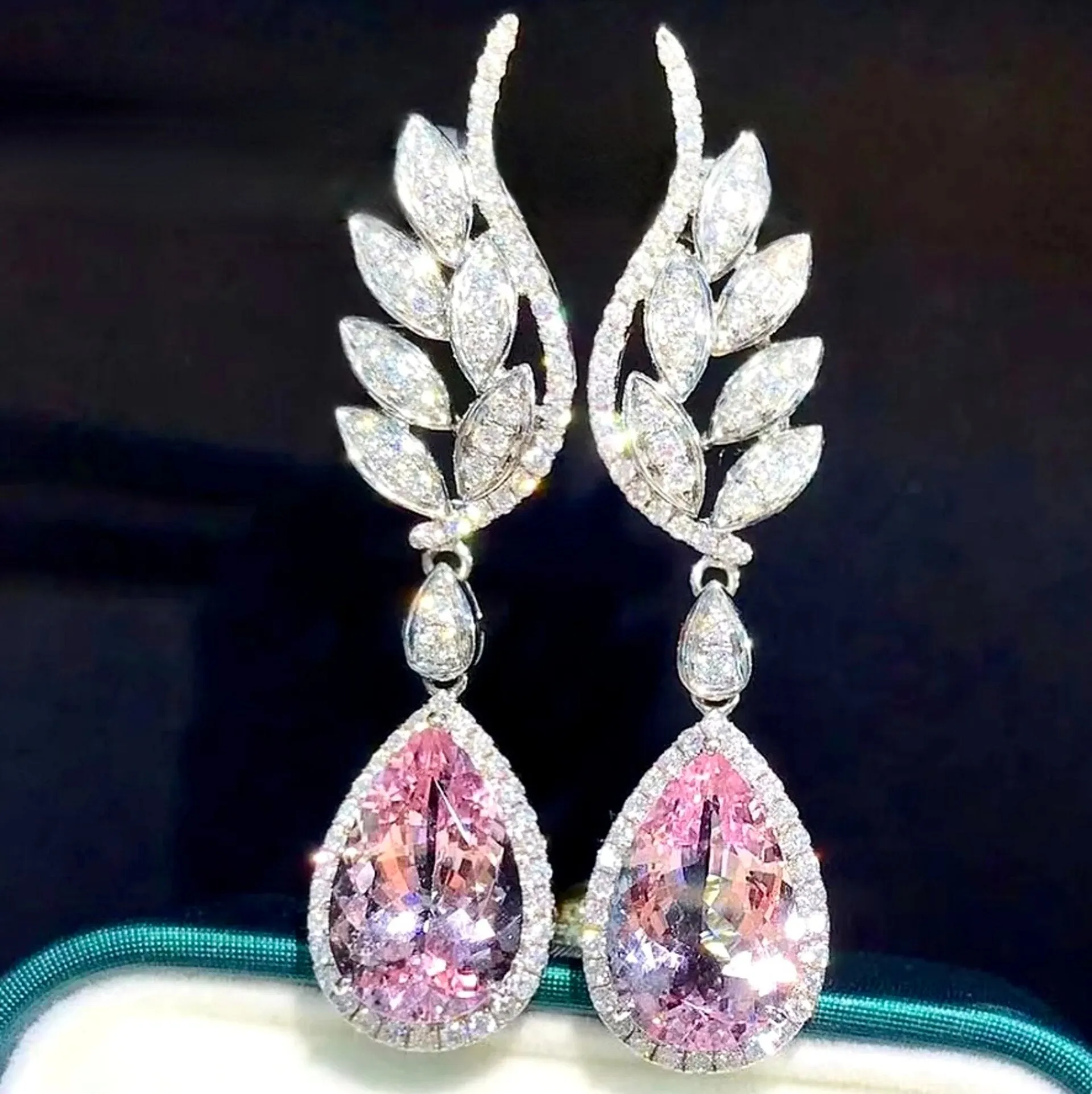 "Laura" - Cubic Zirconia Bridal Earrings - More Colors