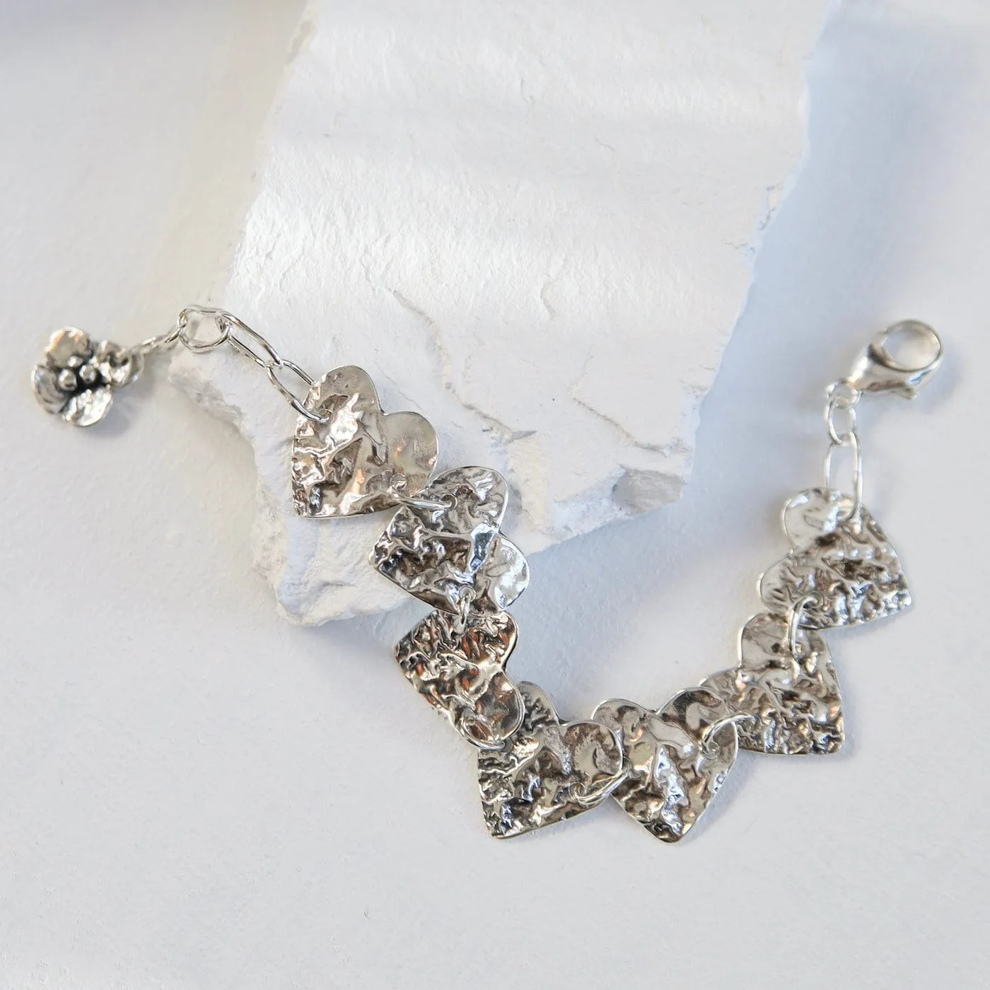 Reticulated Heart Bracelet