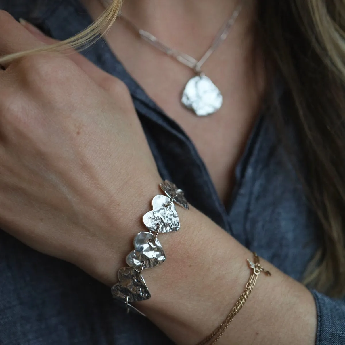 Reticulated Heart Bracelet