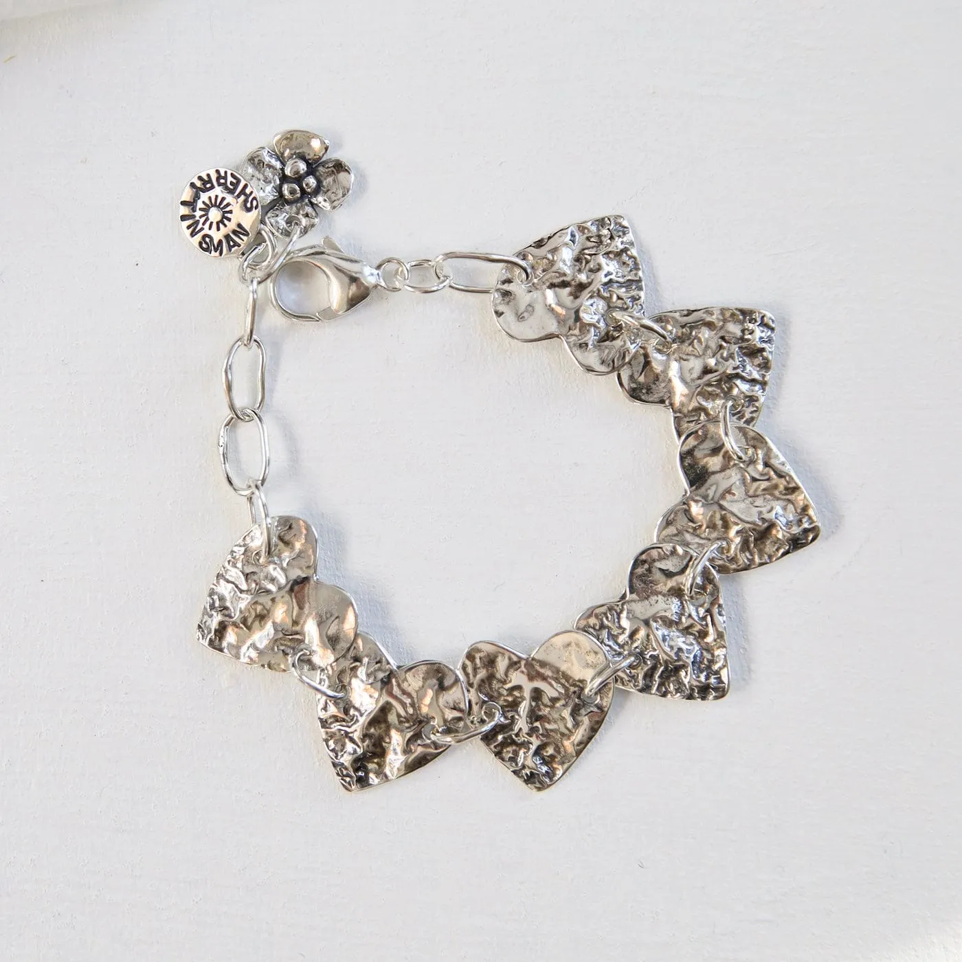 Reticulated Heart Bracelet