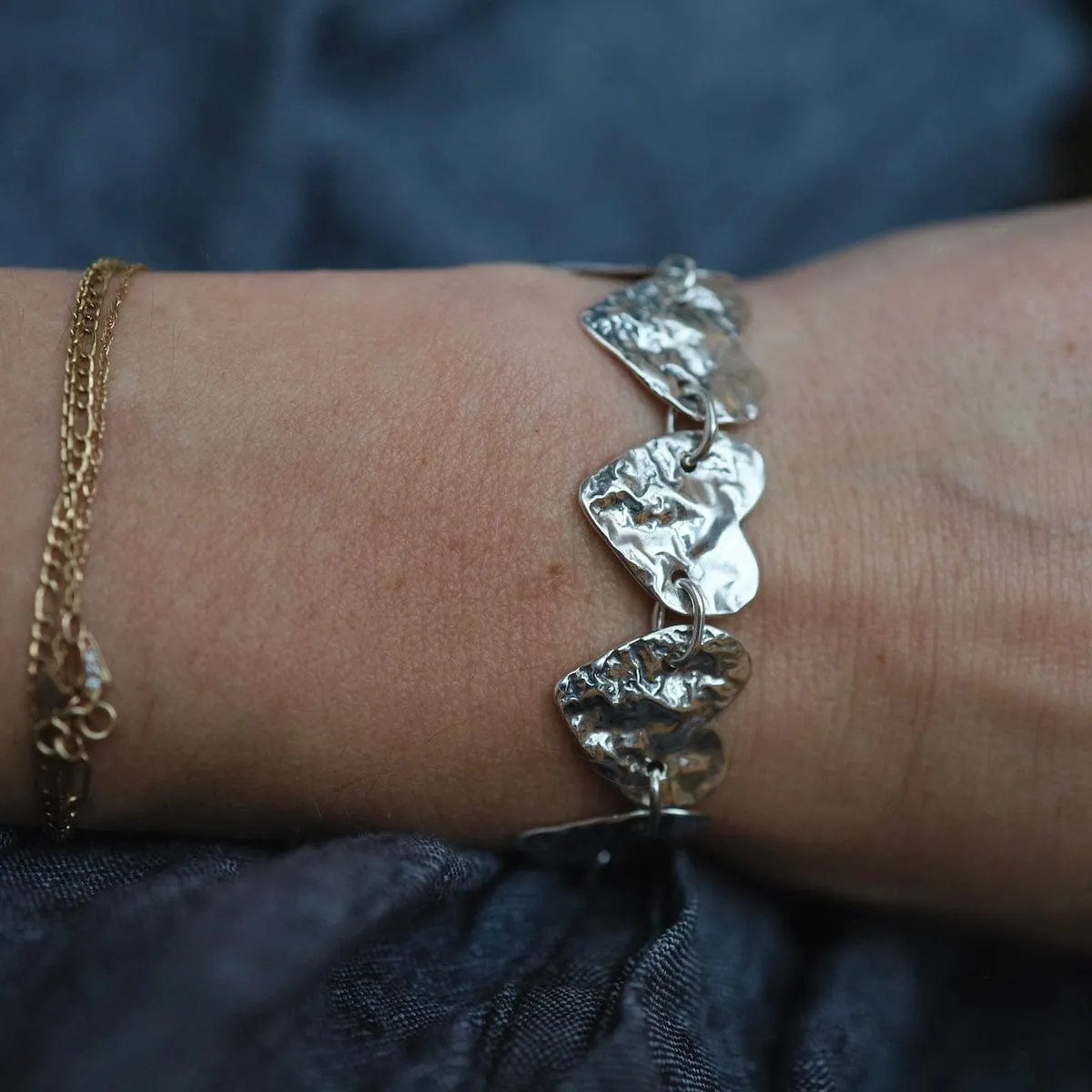 Reticulated Heart Bracelet
