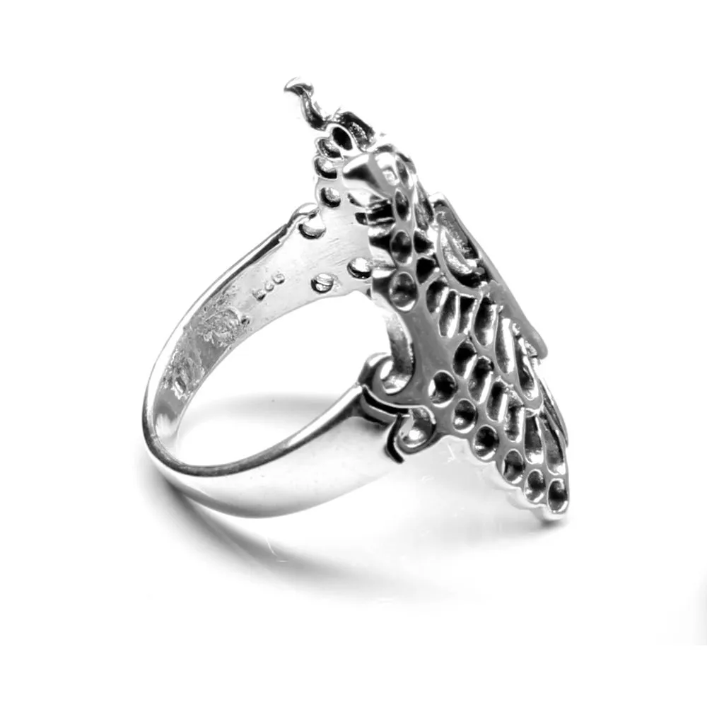 Scorpion Oxidized 925 Sterling Silver Unisex Ring