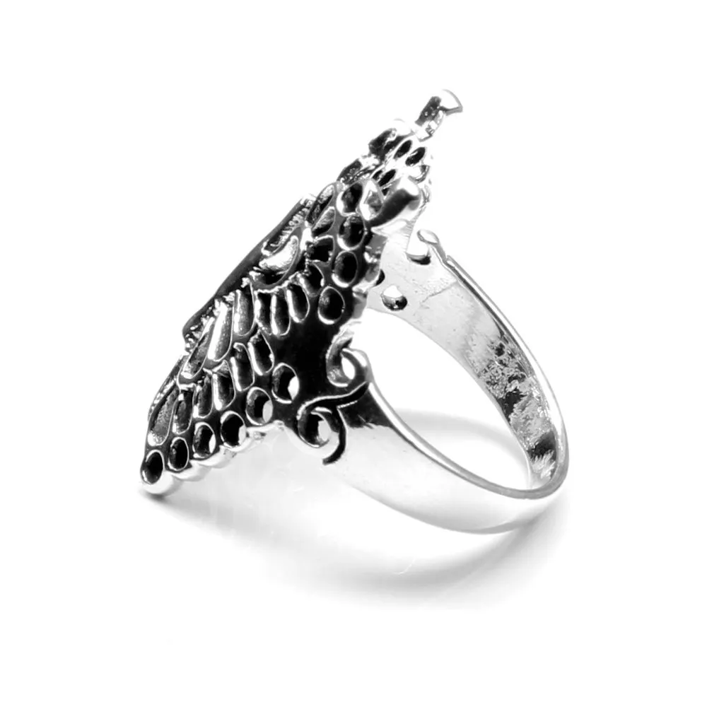 Scorpion Oxidized 925 Sterling Silver Unisex Ring