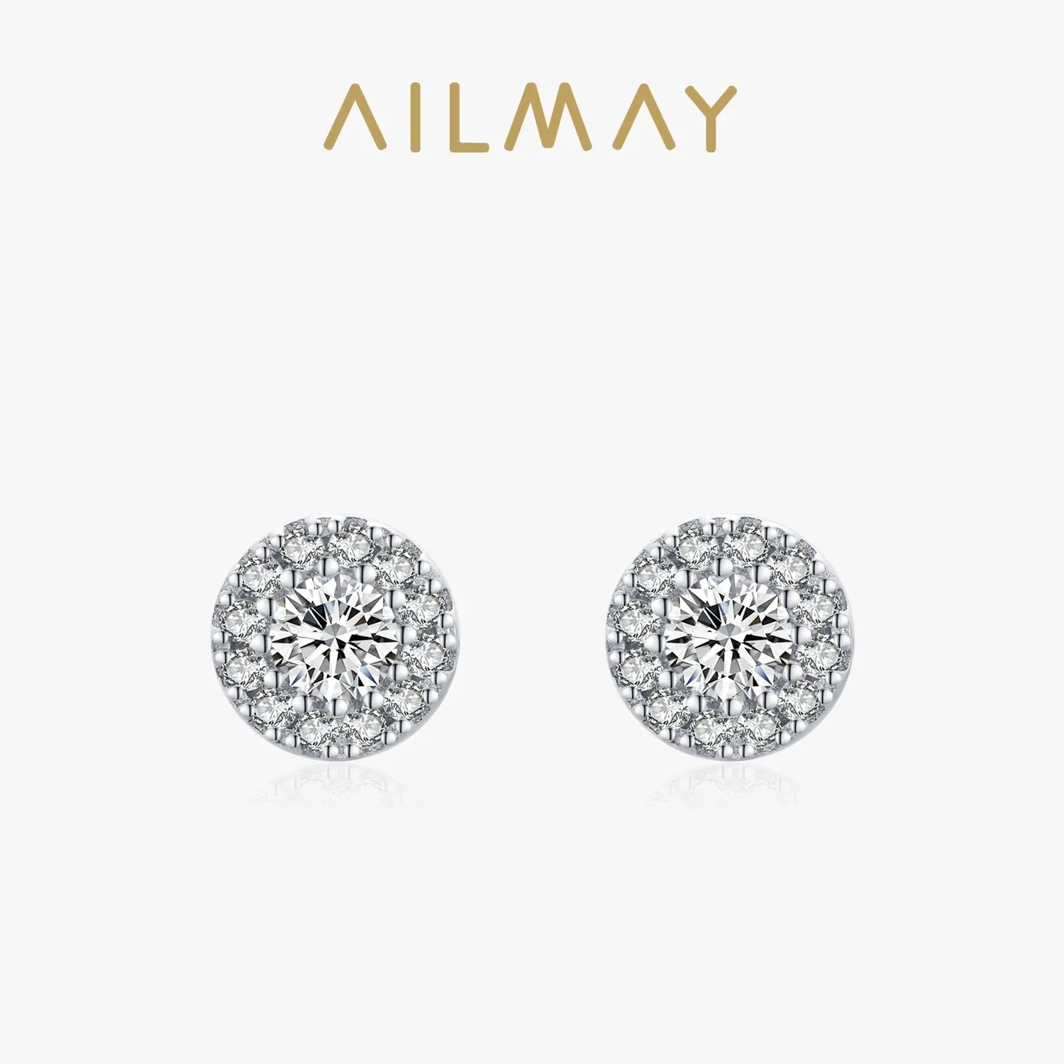 Sun Flower Dazzling Cubic Zirconia Earrings