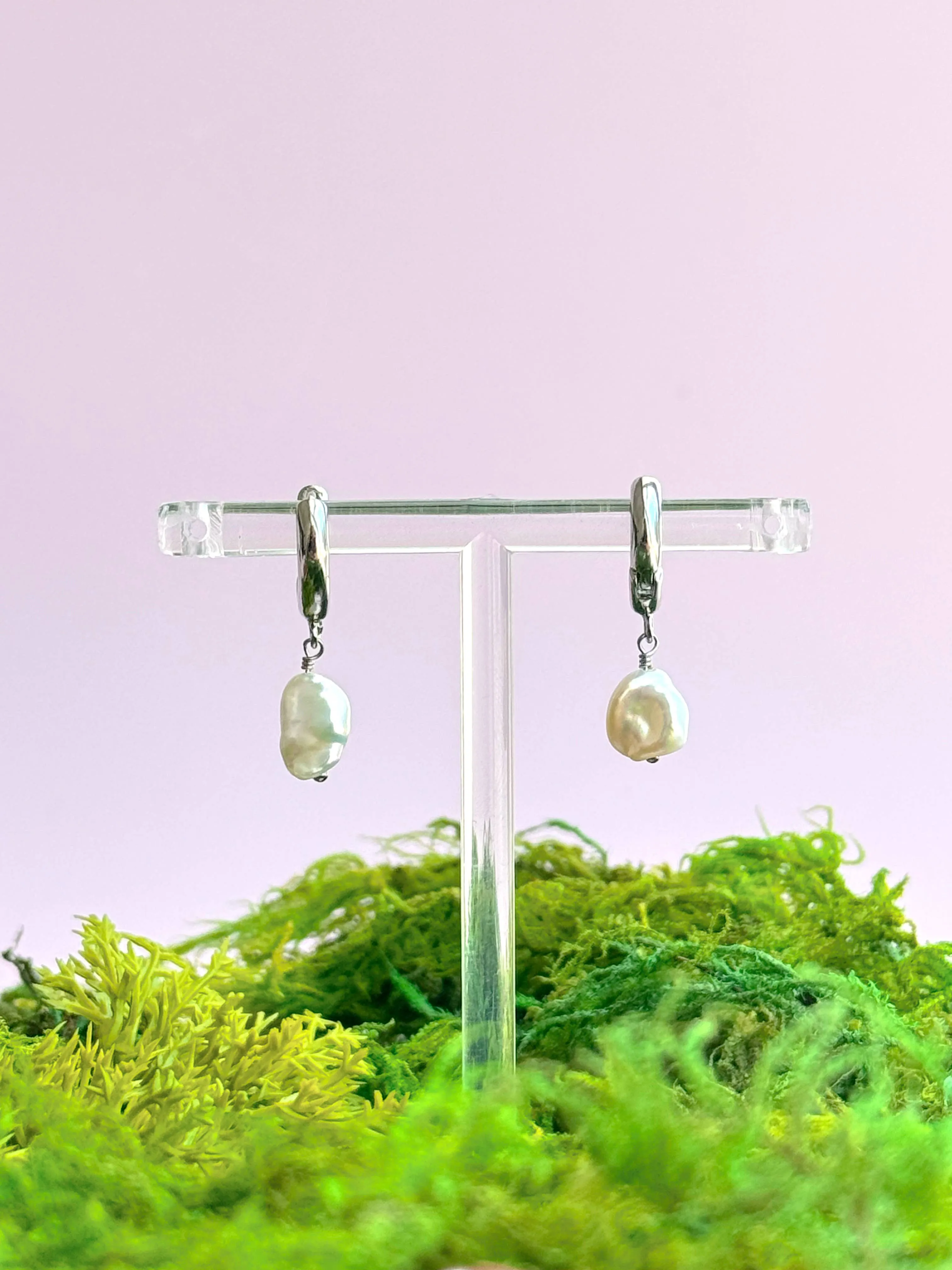 Thalassa Pearl Hoops