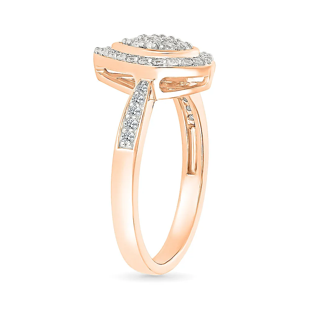 Timeless Pear Shape Gold & Diamond Ring