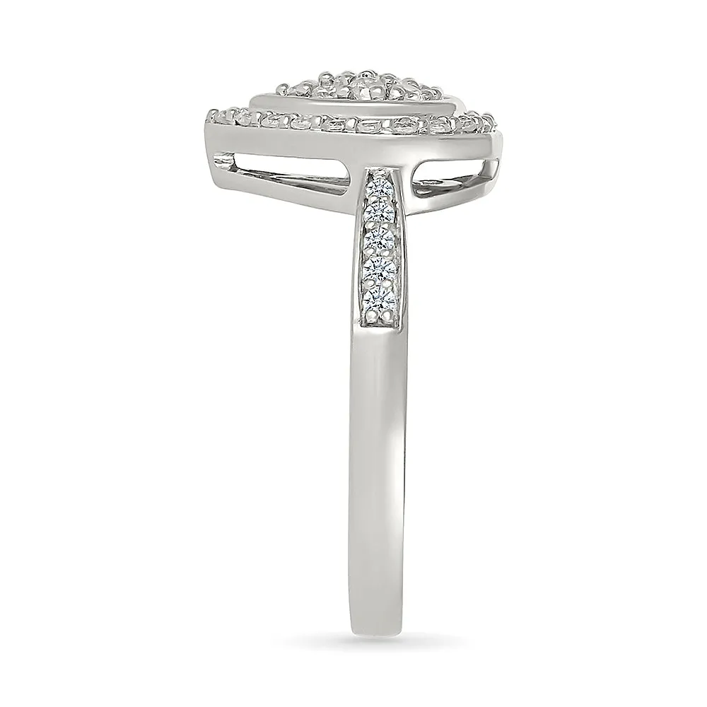 Timeless Pear Shape Gold & Diamond Ring