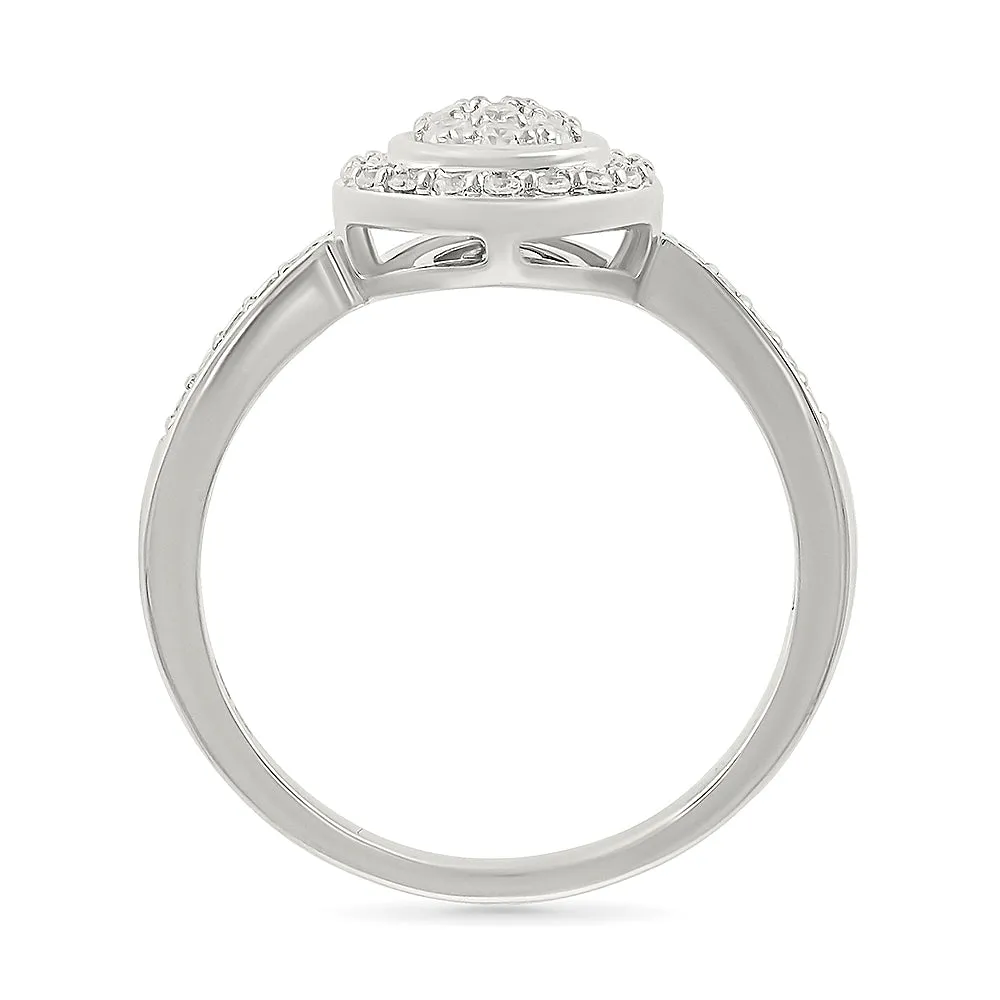 Timeless Pear Shape Gold & Diamond Ring