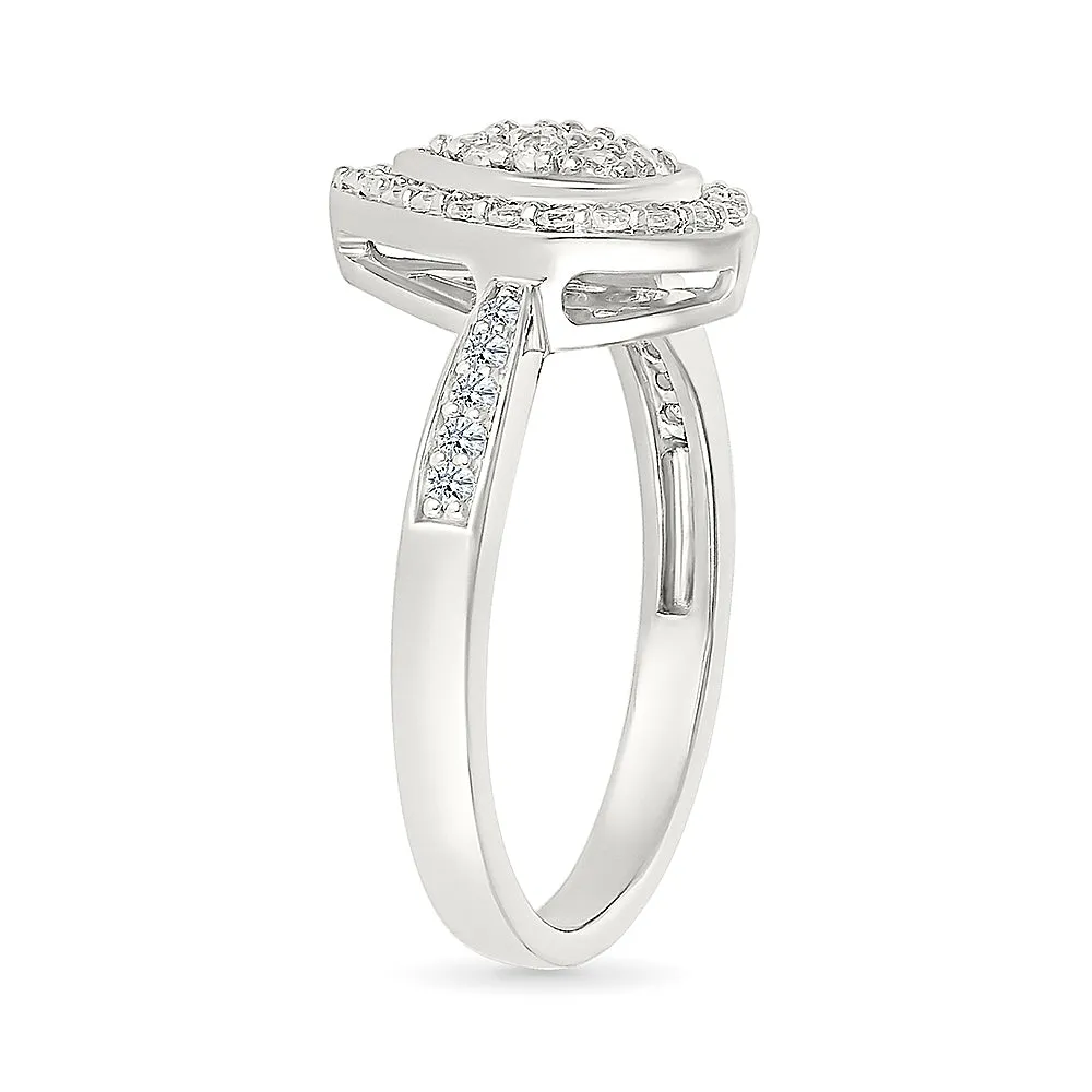 Timeless Pear Shape Gold & Diamond Ring