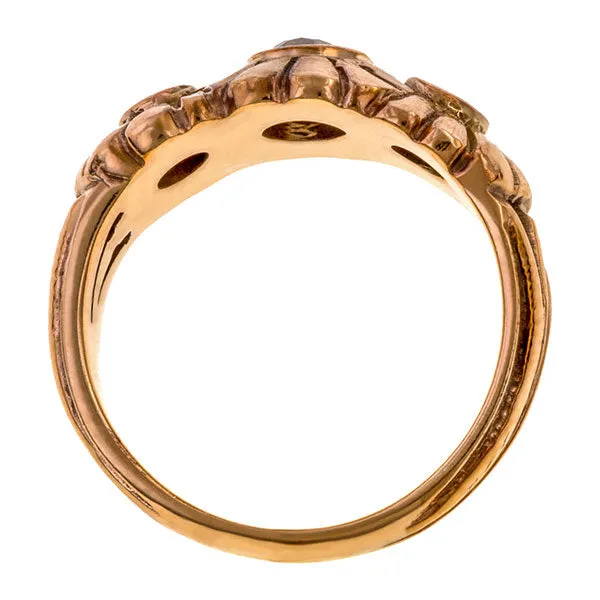 Vintage Diamond Three Stone Ring
