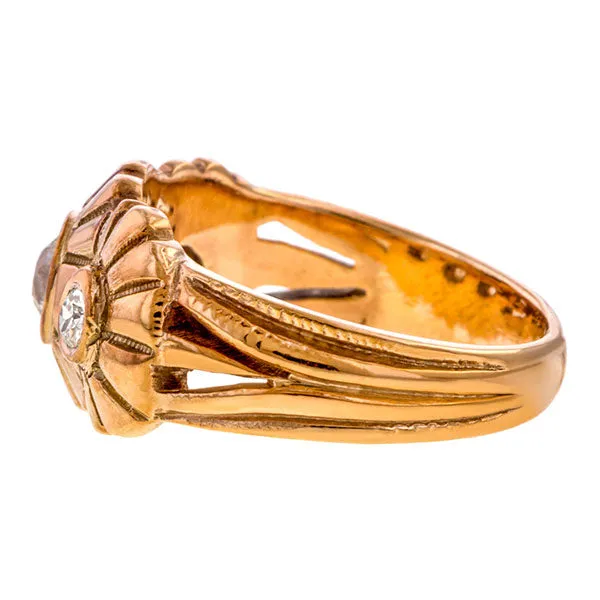 Vintage Diamond Three Stone Ring