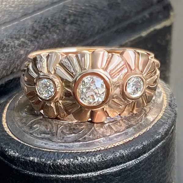 Vintage Diamond Three Stone Ring