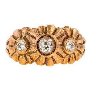 Vintage Diamond Three Stone Ring