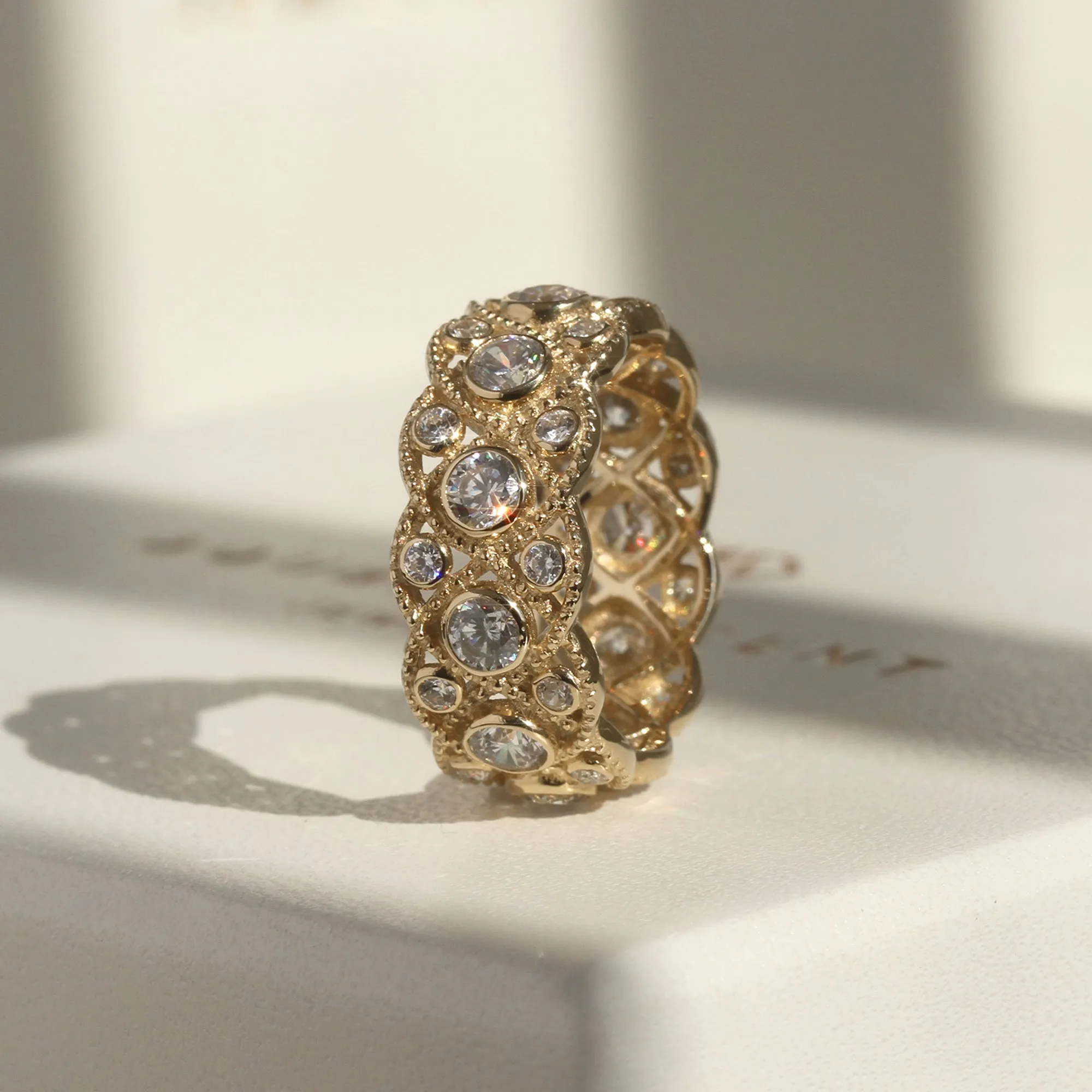 Vintage Elegance: 9mm Eternity Ring