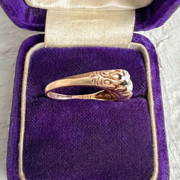 Vintage Sapphire & Diamond Ring