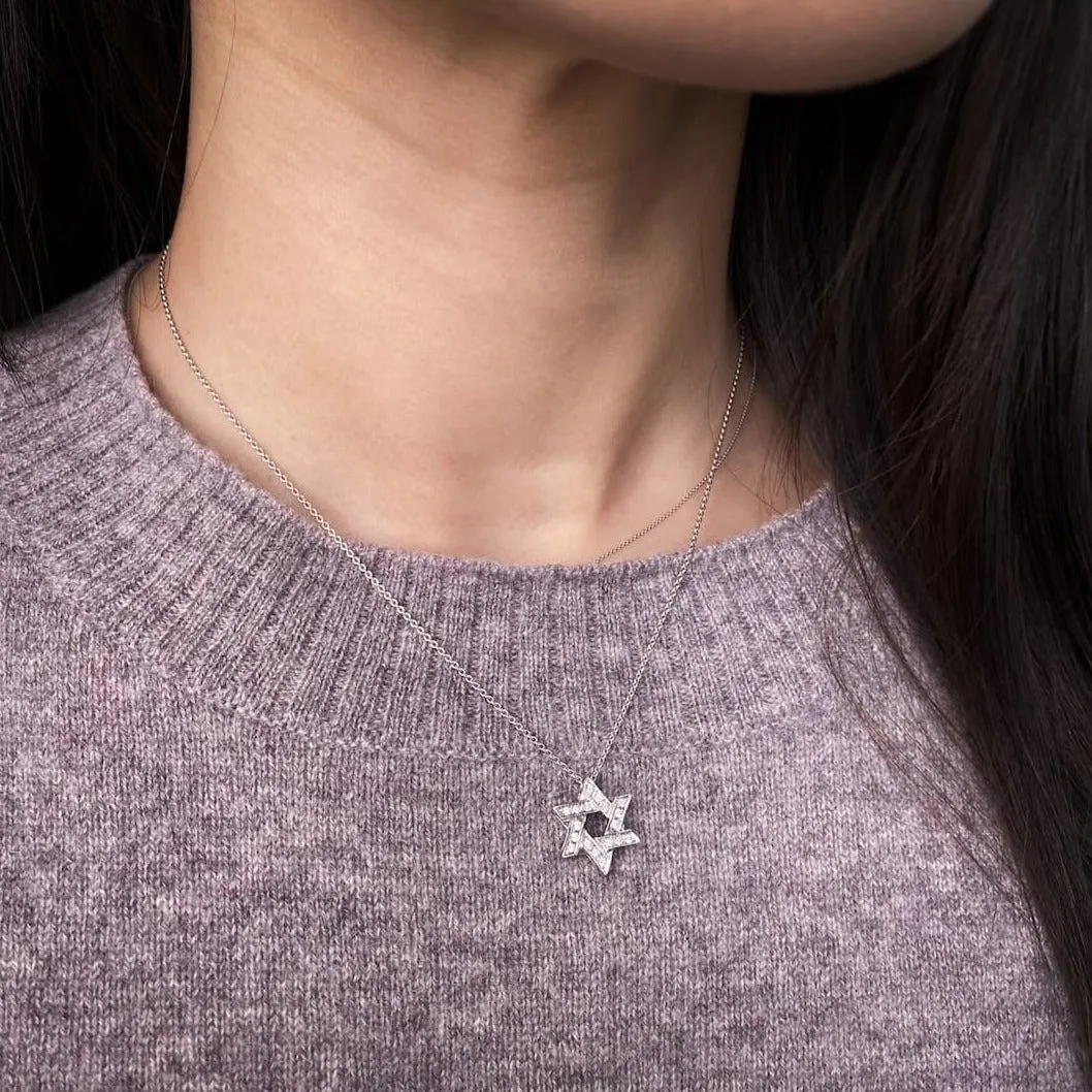 Vintage Style Magen David Necklace