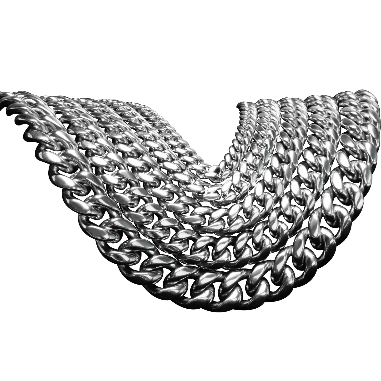 VVS Moissanite Miami Cuban Bracelet Steel / .925 Silver