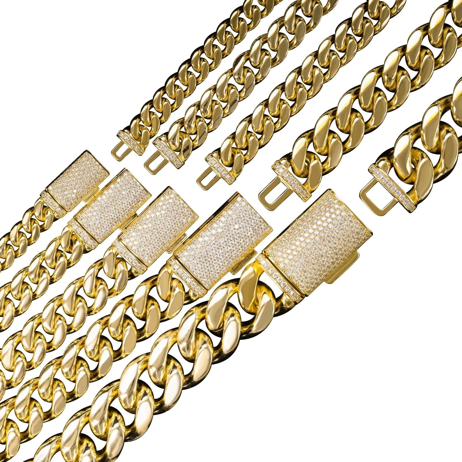 VVS Moissanite Miami Cuban Bracelet Steel / .925 Silver