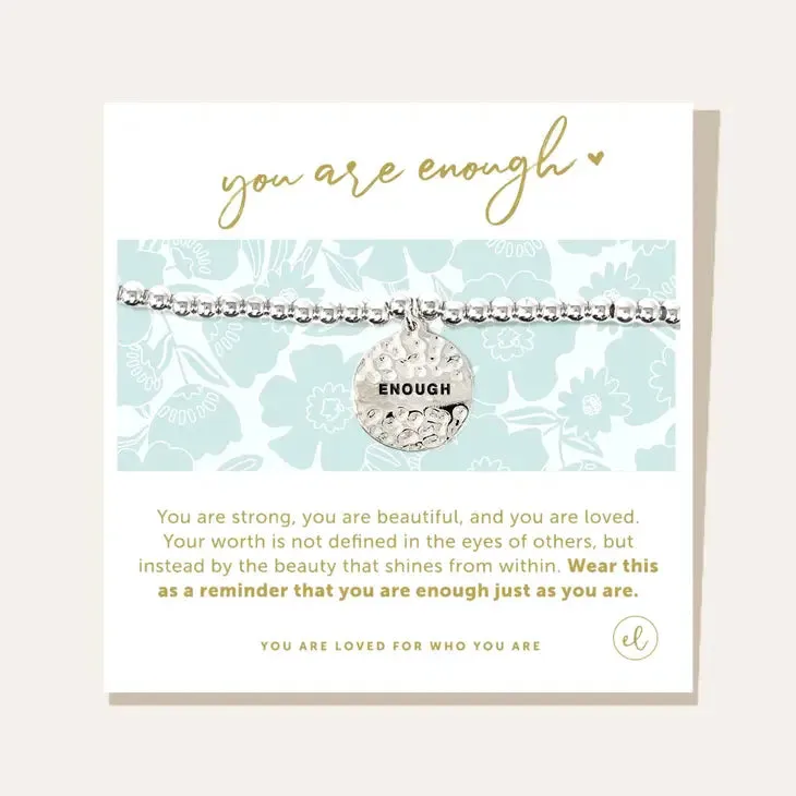 You are Enough Charm Bracelet