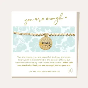 You are Enough Charm Bracelet