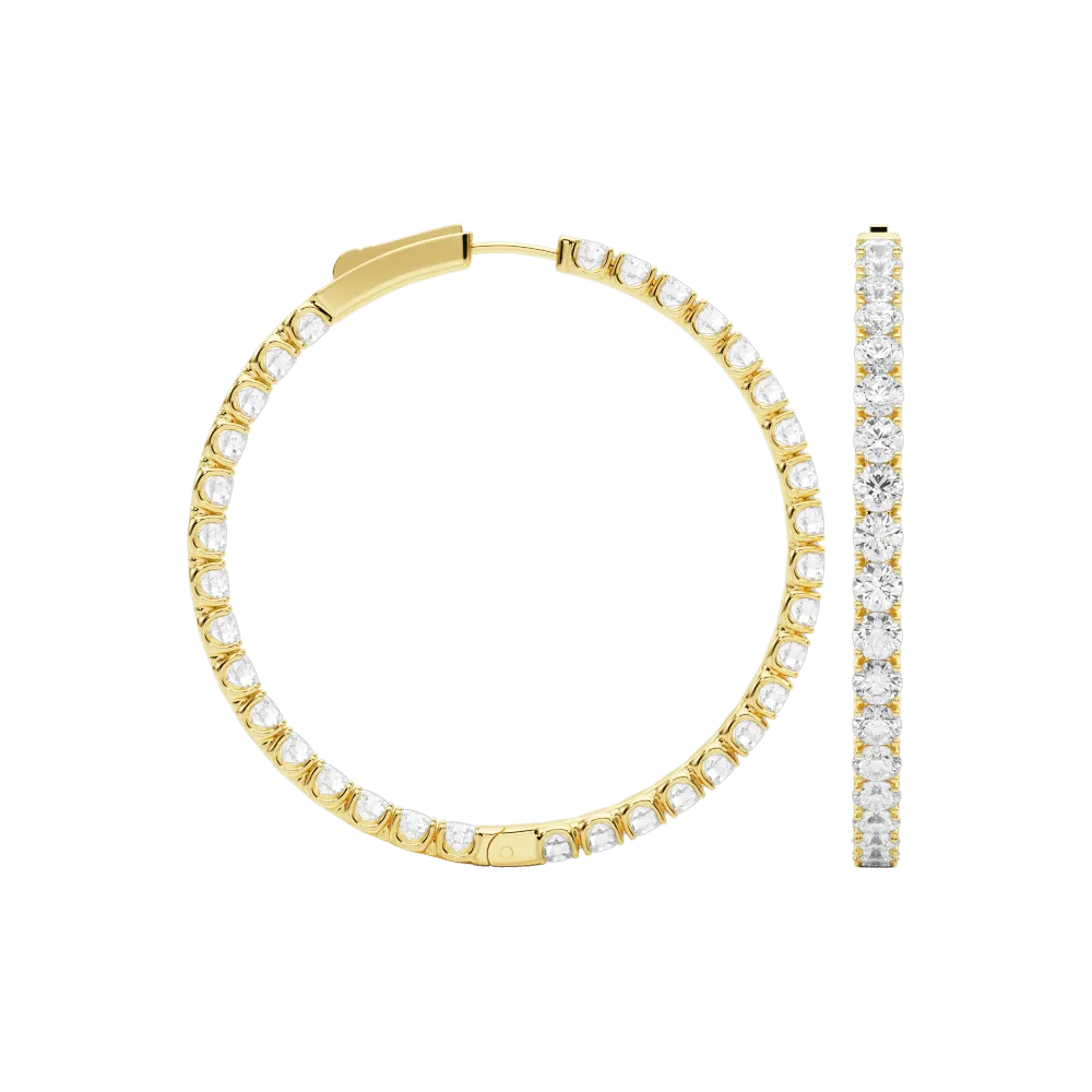 Zelda Hoop Earrings 6.0Ctw
