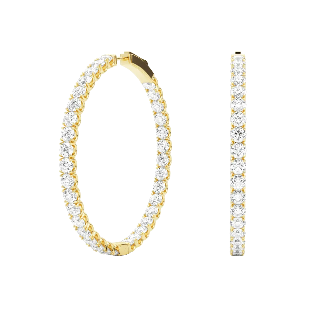Zelda Hoop Earrings 6.0Ctw
